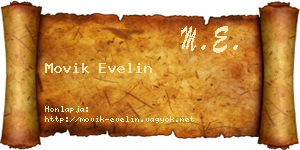 Movik Evelin névjegykártya